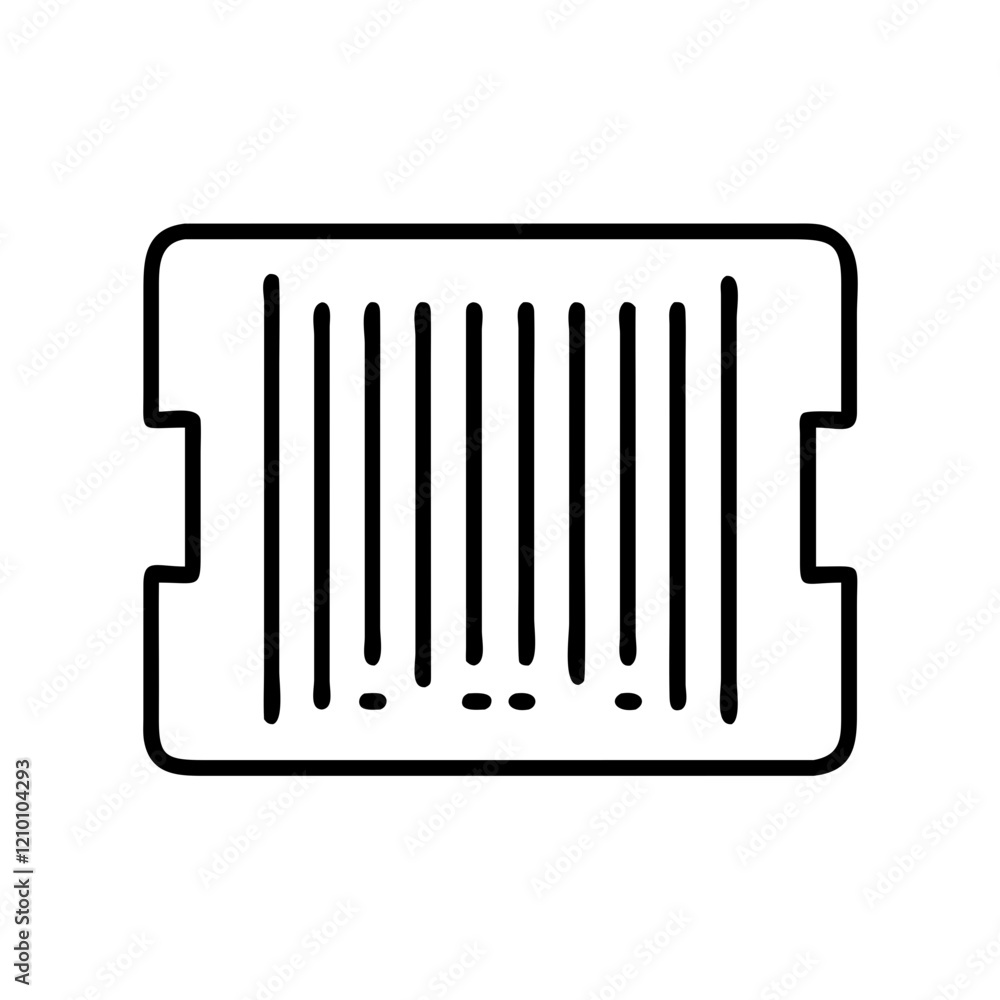 barcode icon, barcode line art - simple line art of barcode, perfect for barcode logos and icons barcode icon, barcode line art - simple line art of barcode, perfect for barcode logos and icons