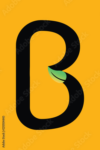 letter b logo design template photo