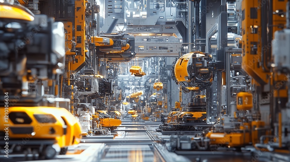 Futuristic Cityscape Industrial Design 3d Render Futuristic Cityscape Industrial Design 3d Render