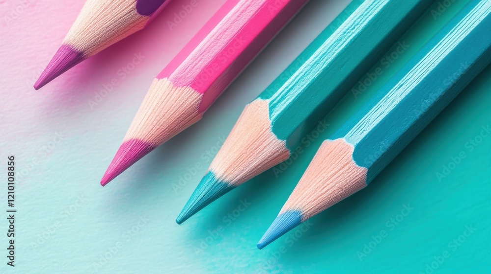 Soft pencil strokes blend shades of pink and teal to create a harmonious color palette suitable for artistic expression Soft pencil strokes blend shades of pink and teal to create a harmonious color palette suitable for artistic expression