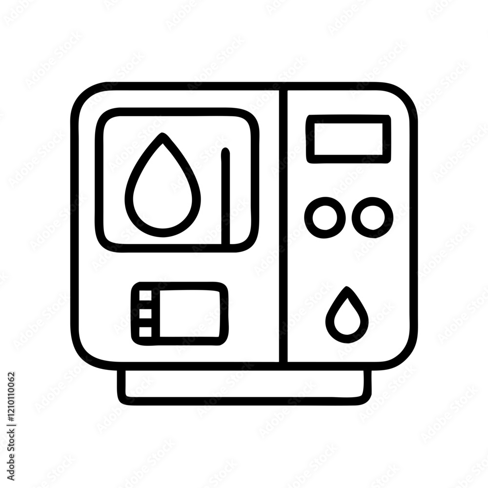 blood analyzer icon, blood analyzer line art - simple line art of blood analyzer, perfect for blood analyzer logos and icons blood analyzer icon, blood analyzer line art - simple line art of blood analyzer, perfect for blood analyzer logos and icons