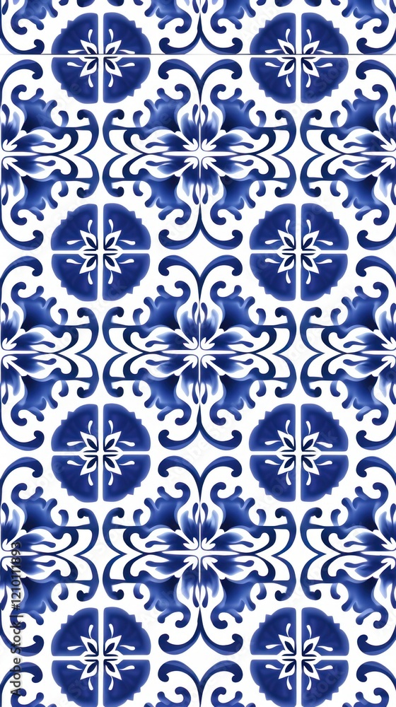 Tile pattern of chinese tea backgrounds white blue Tile pattern of chinese tea backgrounds white blue