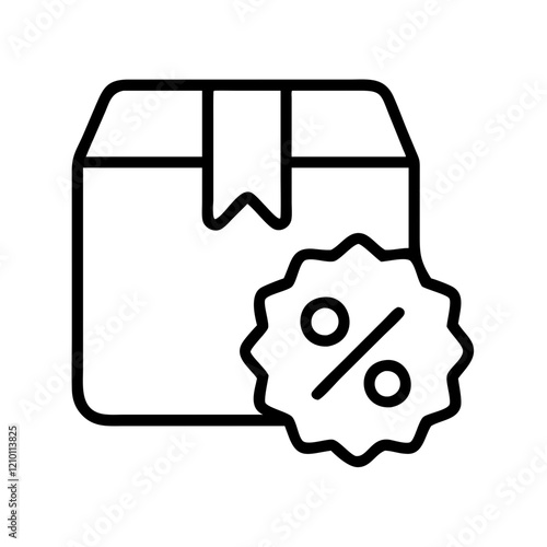 bulk discount icon, bulk discount line art - simple line art of bulk discount, perfect for bulk discount logos and icons