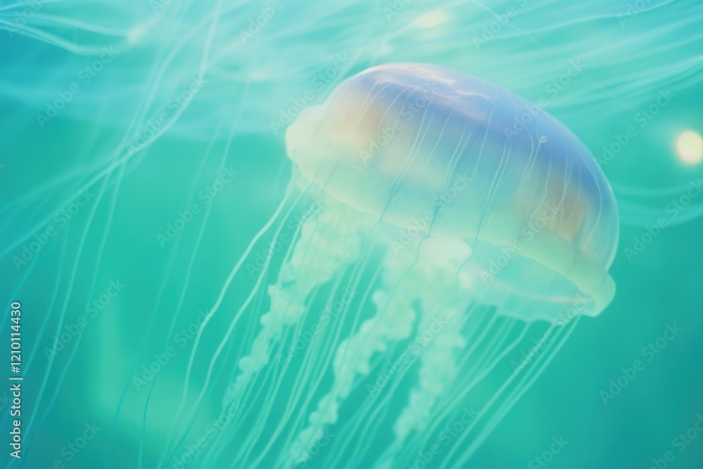 Fototapeta premium A jellyfish animal invertebrate transparent