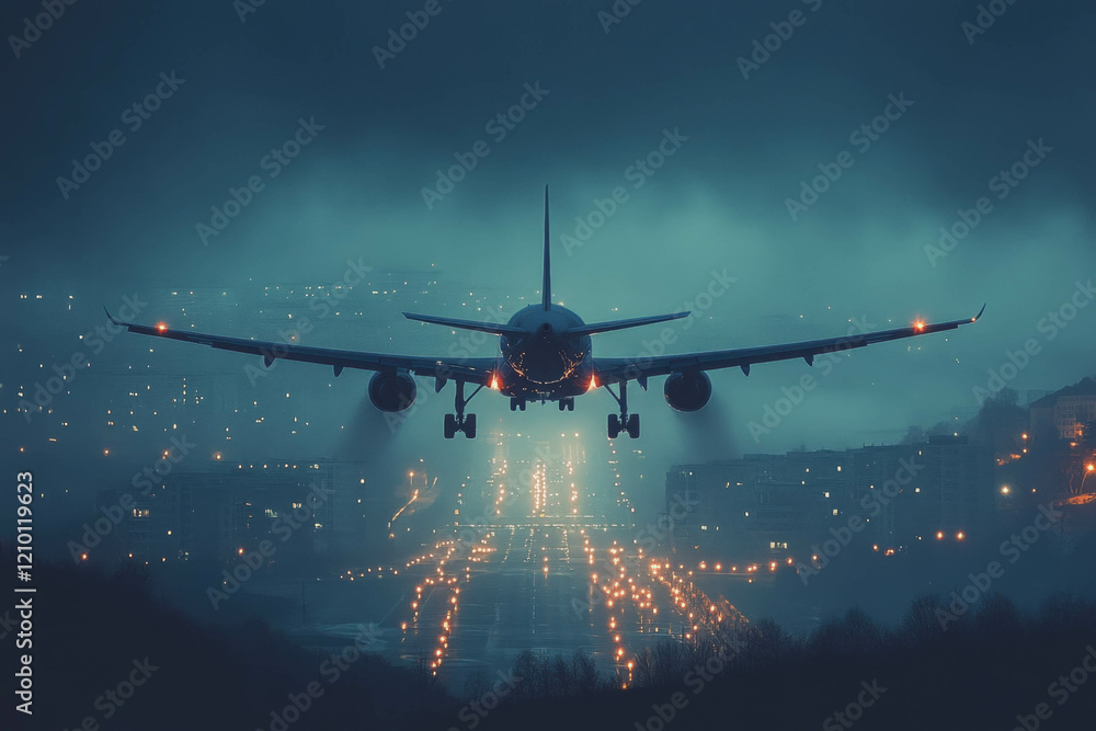 Naklejka premium Airplane Background