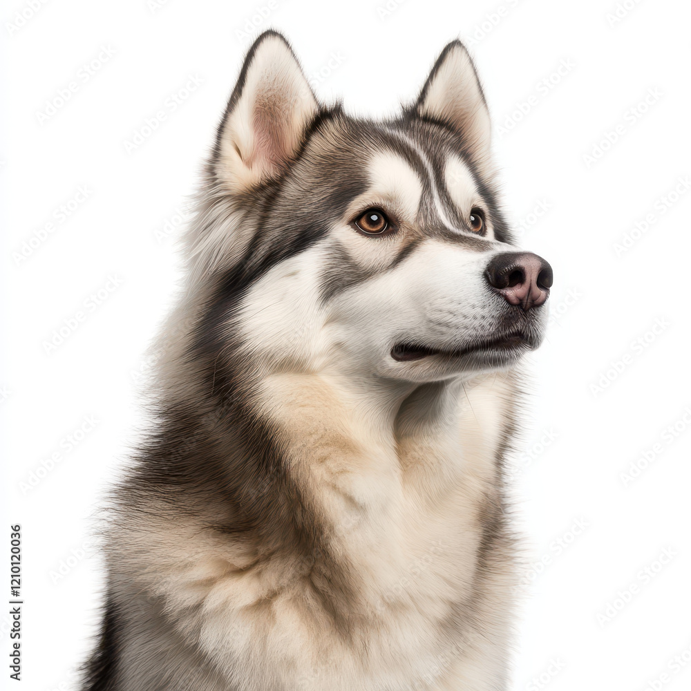majestic Alaskan Malamute with thick coat and striking features, showcasing its strong northern breed characteristics. This dog exudes confidence and loyalty majestic Alaskan Malamute with thick coat and striking features, showcasing its strong northern breed characteristics. This dog exudes confidence and loyalty