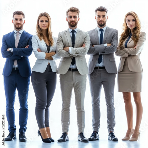 Group Of Office Workers Iso...
