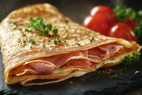 Ham And Cheese Crepe