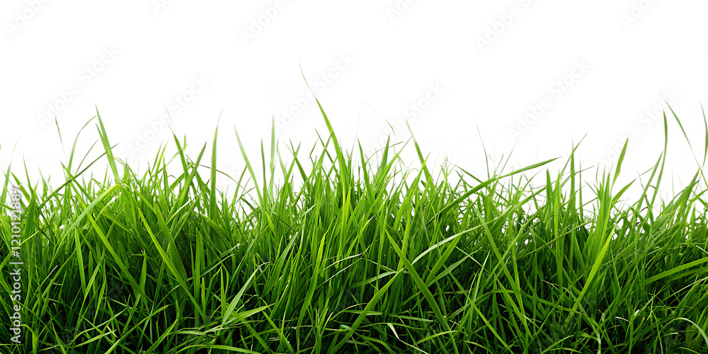 fresh green grass border isolated on white background PNG.AI GENERATED fresh green grass border isolated on white background PNG.AI GENERATED