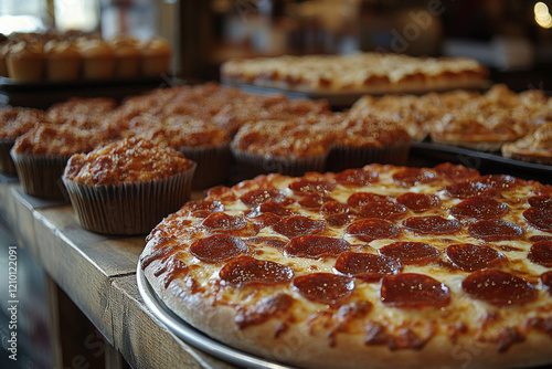 Muffin And Pizza
