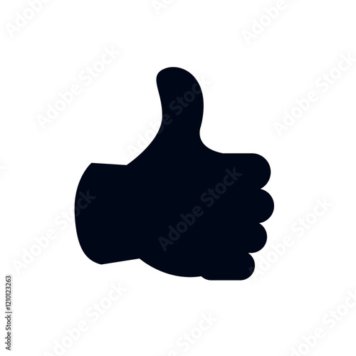 Thumbs up like hand emoji vector