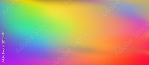 Colorful iridescent holographic rainbow background for bold cool design, prints, wallpapers.