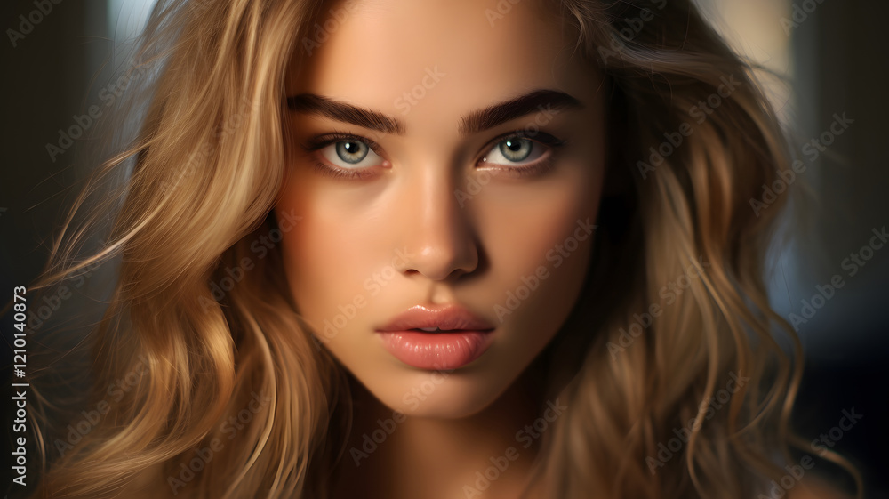 Fototapeta premium Serene Blonde Portrait