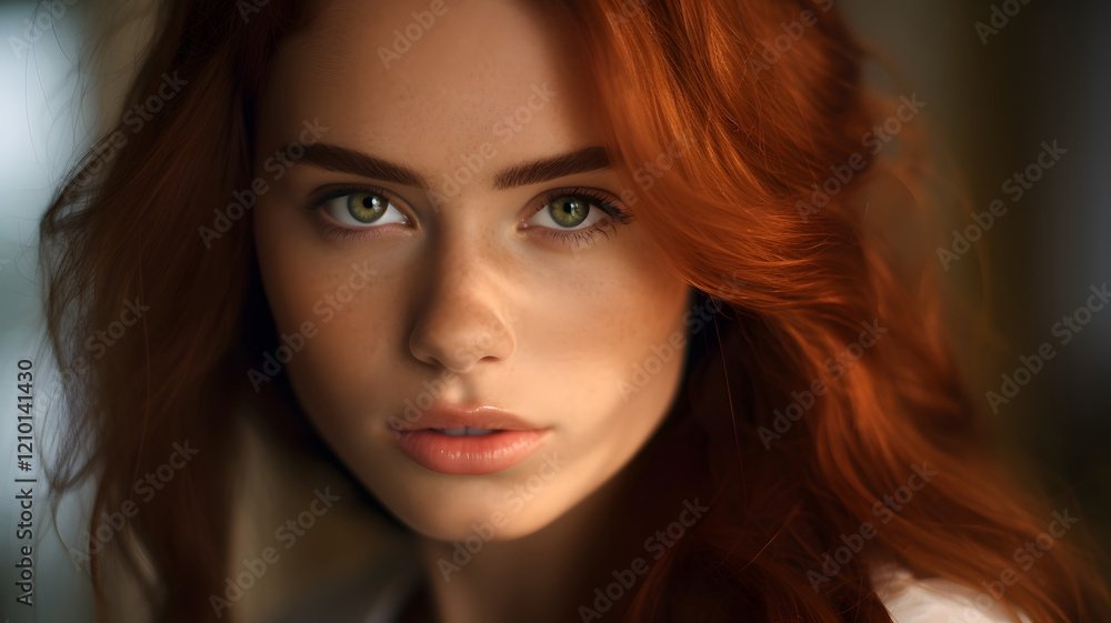 Serene Redhead Portrait Serene Redhead Portrait