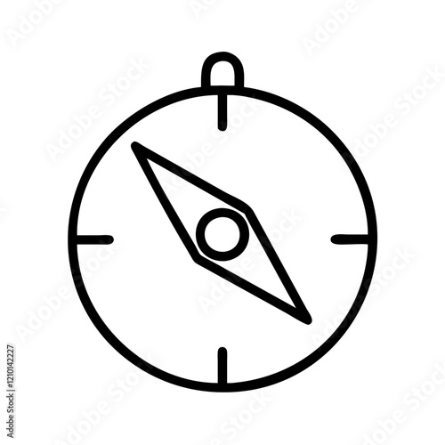 Free Download compass icon, compass line art - simple line art of compass, perfect for compass logos and icons - GFXLoad