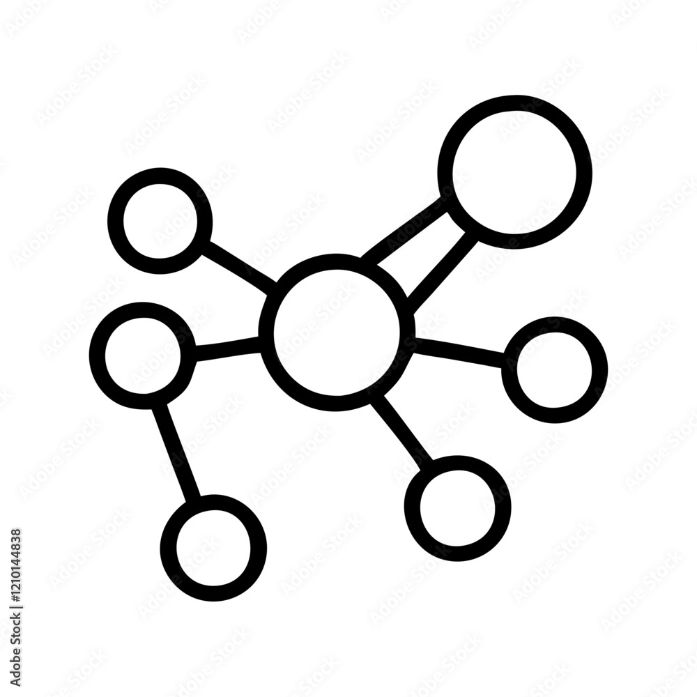 connected nodes icon, connected nodes line art - simple line art of connected nodes, perfect for connected nodes logos and icons connected nodes icon, connected nodes line art - simple line art of connected nodes, perfect for connected nodes logos and icons