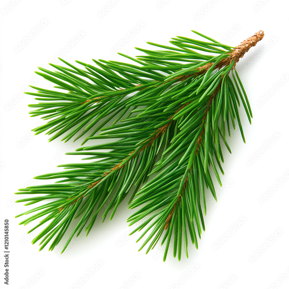 A fresh green pine branch showcasing its vibrant needles and natural beauty, perfect for nature-themed compositions. A fresh green pine branch showcasing its vibrant needles and natural beauty, perfect for nature-themed compositions.