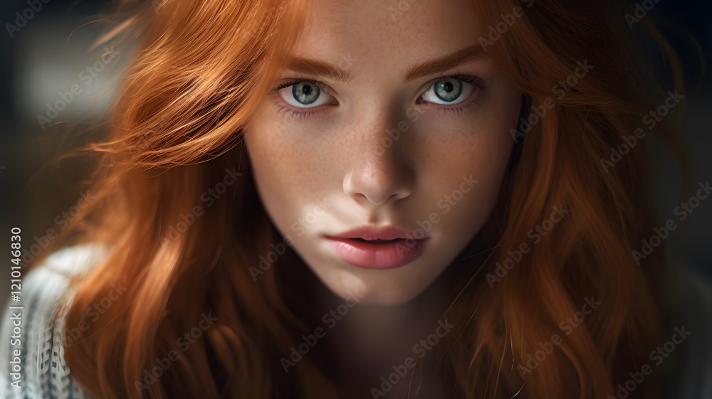 Serene Redhead Portrait Serene Redhead Portrait