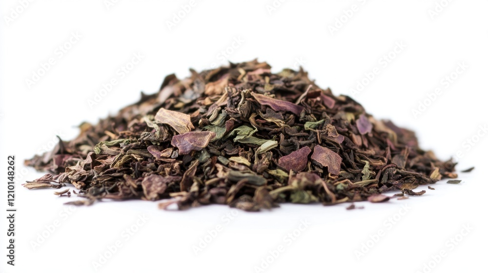 Pure Ayahuasca Guayusa Tea Leaves - Organic Natural Isolated Details on White Background Pure Ayahuasca Guayusa Tea Leaves - Organic Natural Isolated Details on White Background