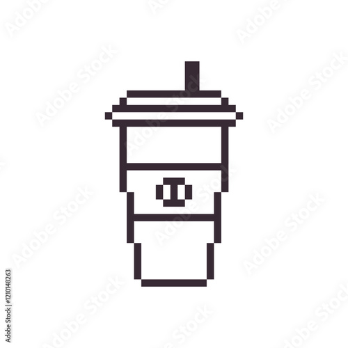 coffee drink cup pixel art