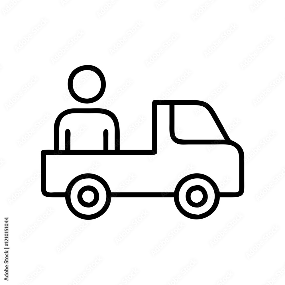 customer pickup icon, customer pickup line art - simple line art of customer pickup, perfect for customer pickup logos and icons customer pickup icon, customer pickup line art - simple line art of customer pickup, perfect for customer pickup logos and icons