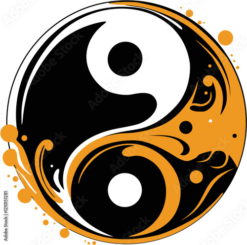 The yin and yang theory very old. Symbol of duality that exists in every element that make up the universe: two opposite and complementary entities that make up the totality