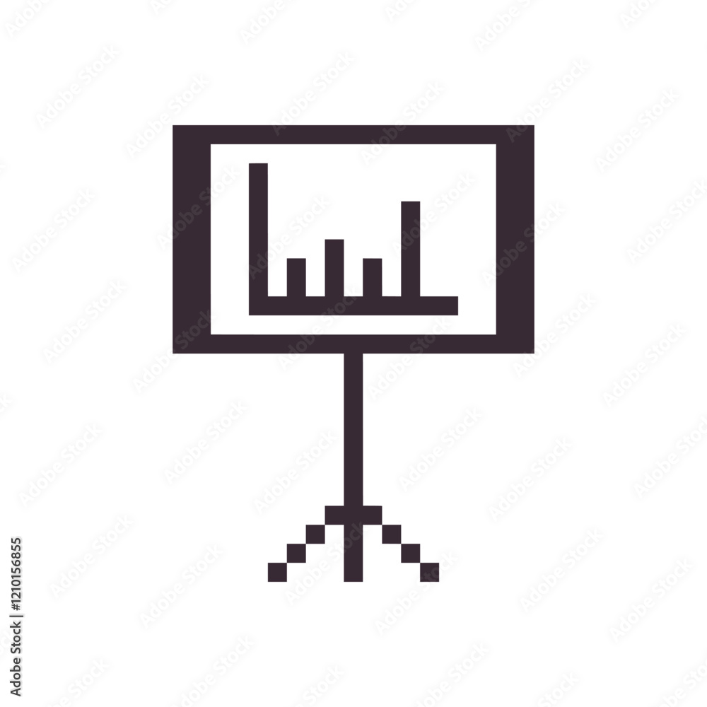 chart business graph pixel art chart business graph pixel art