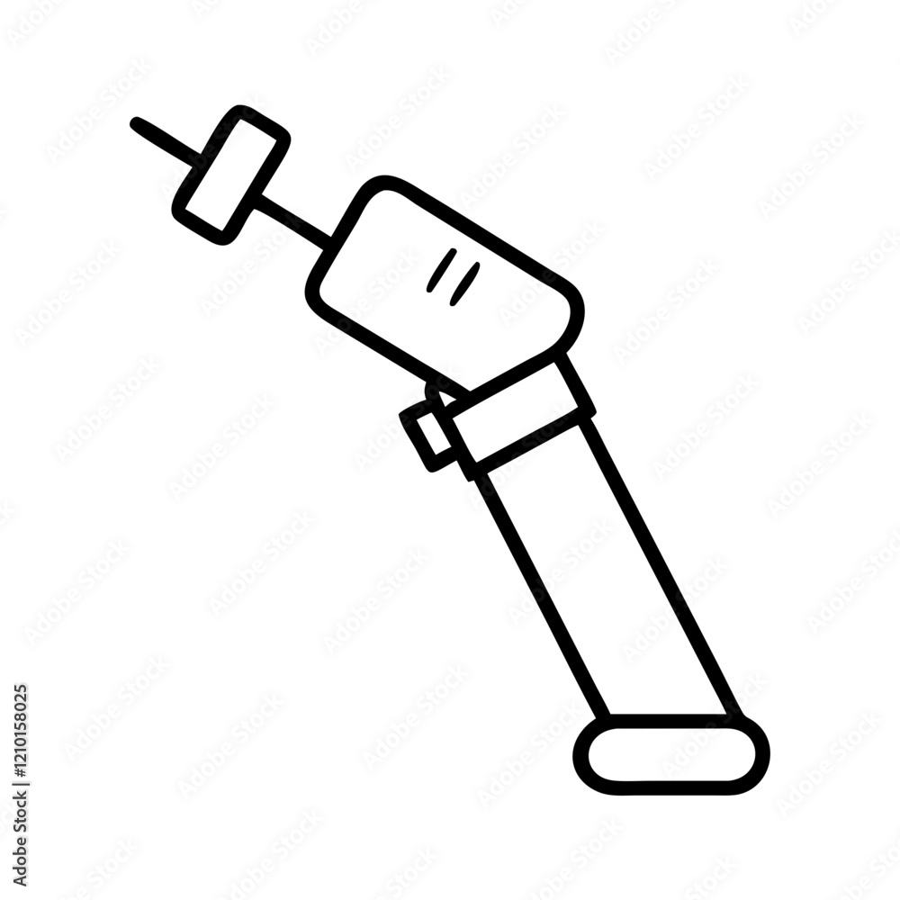 dental drill icon, dental drill line art - simple line art of dental drill, perfect for dental drill logos and icons dental drill icon, dental drill line art - simple line art of dental drill, perfect for dental drill logos and icons