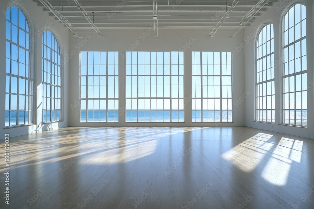 Obraz premium Contemporary loft with beach horizon