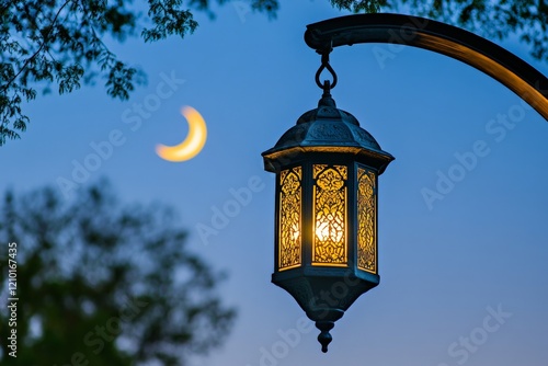 islamic lantern hanging photo