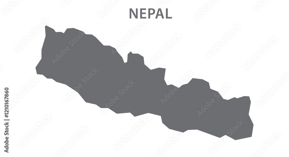 Obraz premium Nepal Map