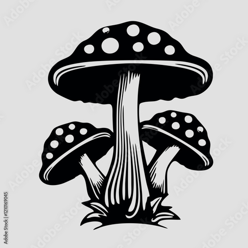 design logo vector  illustration icon art mushroom