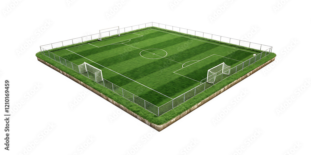 grass soccer field isolated on white background PNG.AI GENERATED grass soccer field isolated on white background PNG.AI GENERATED