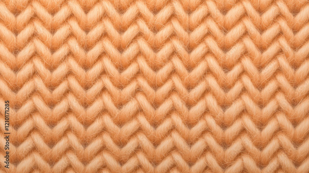Textured fabric background with knitted appearance in soft peach color. This cozy textile showcases herringbone pattern, perfect for warm and inviting designs Textured fabric background with knitted appearance in soft peach color. This cozy textile showcases herringbone pattern, perfect for warm and inviting designs