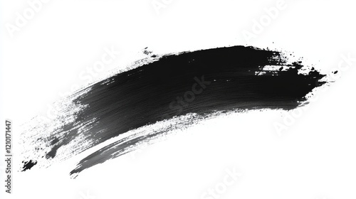 Watercolor brush stroke on a white background, high resolution