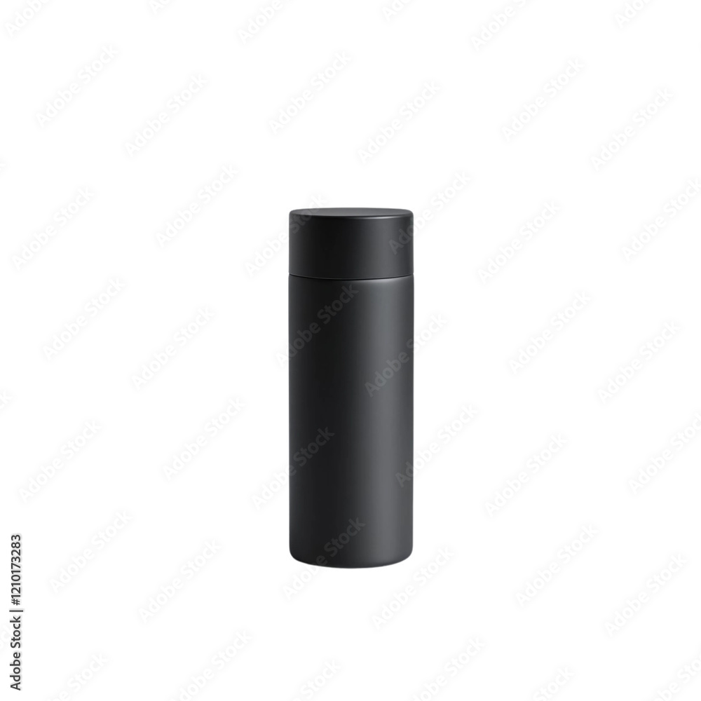 Sleek black insulated water bottle, perfect for everyday hydration. Minimalist design. Sleek black insulated water bottle, perfect for everyday hydration. Minimalist design.