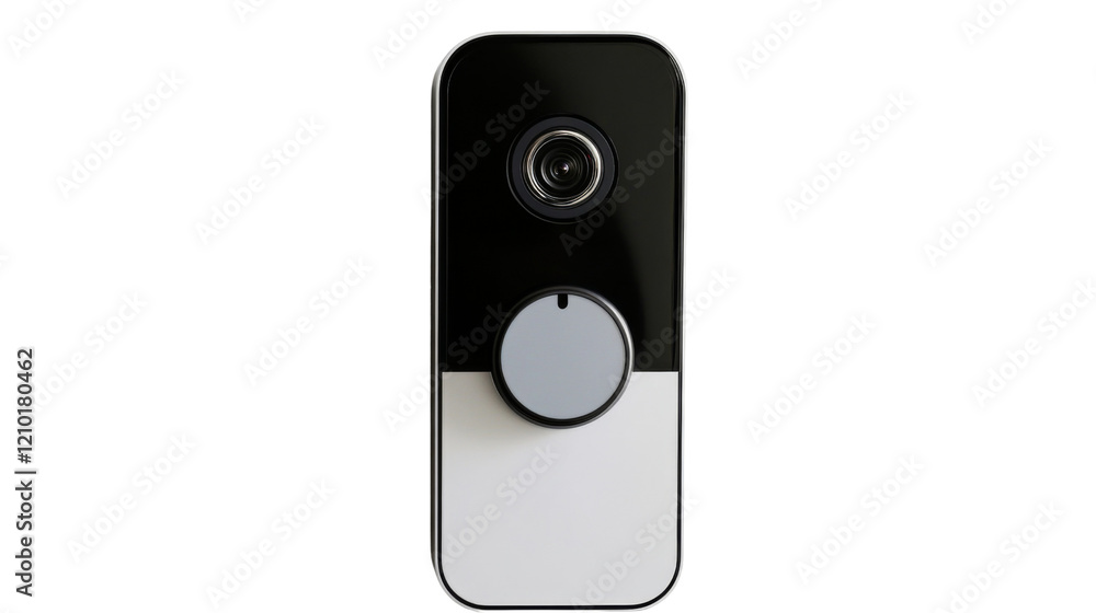Sleek modern ring doorbell with visible camera Sleek modern ring doorbell with visible camera