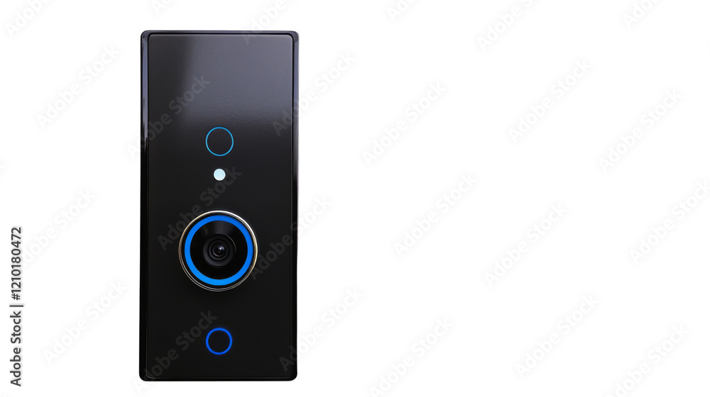 Sleek modern ring doorbell with visible camera Sleek modern ring doorbell with visible camera