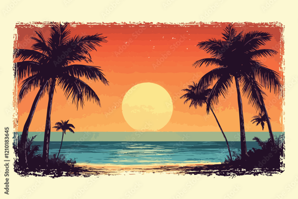 Fototapeta premium beach sunset