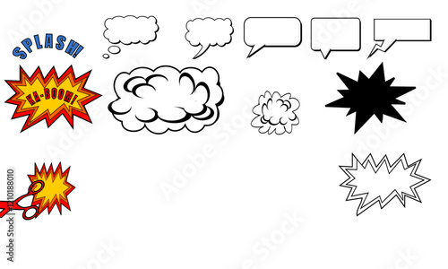 Set of Comic Graphic Elements