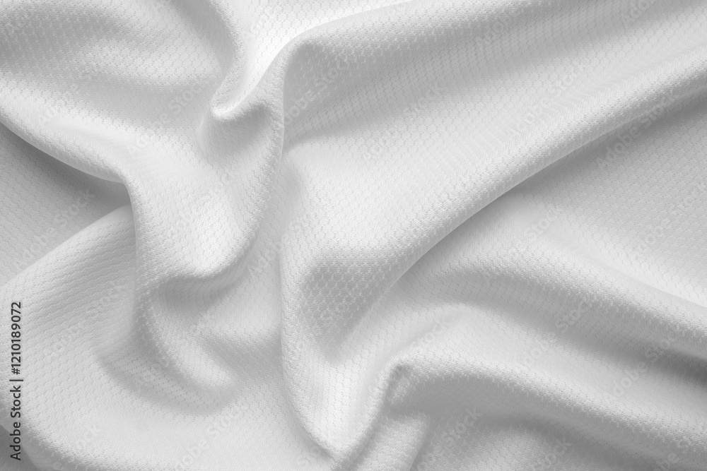 Obraz premium White sports clothing fabric football shirt jersey texture background