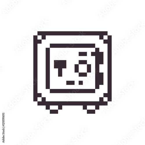 safe money box pixel art