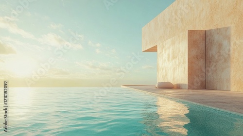 Modern Minimalist Oceanfront Villa  Luxury Pool and Sunset Views