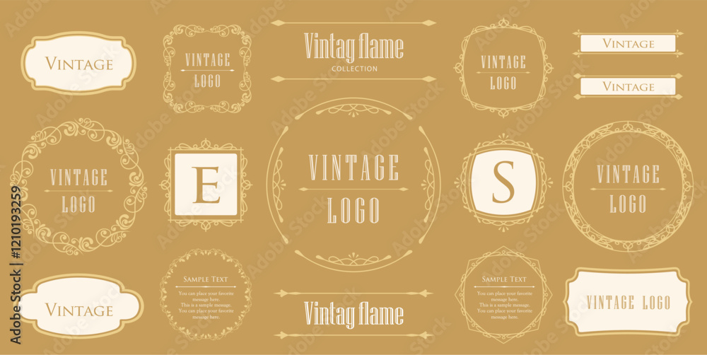 アンティークなフレームデザイン