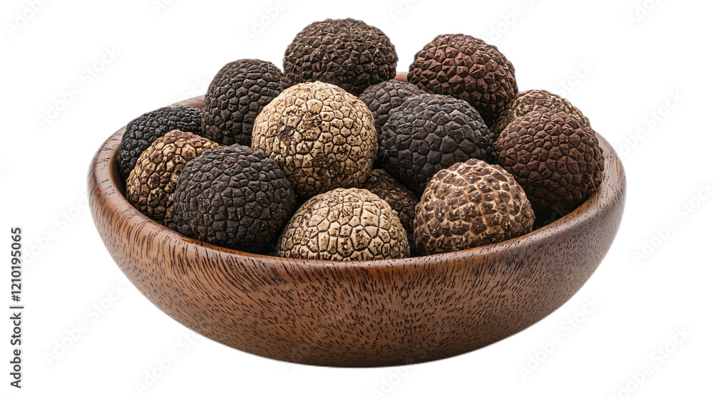Decorative Bowl Full of Unique Textured Pebble-Like Objects Decorative Bowl Full of Unique Textured Pebble-Like Objects