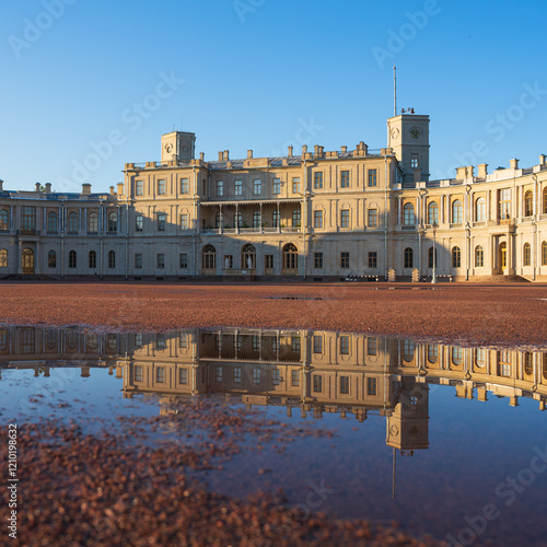 Great Gatchina Palace in Gatchina, Leningrad Oblast, Russia. High quality photo