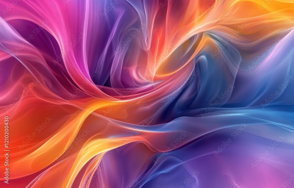 Abstract Colorful Swirls: A Dreamlike, Fluid Art Piece Abstract Colorful Swirls: A Dreamlike, Fluid Art Piece
