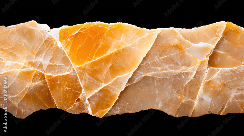 Obraz premium Natural orange marble with unique patterns and textures