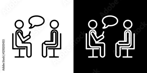 Counsel vector icon in thin line style