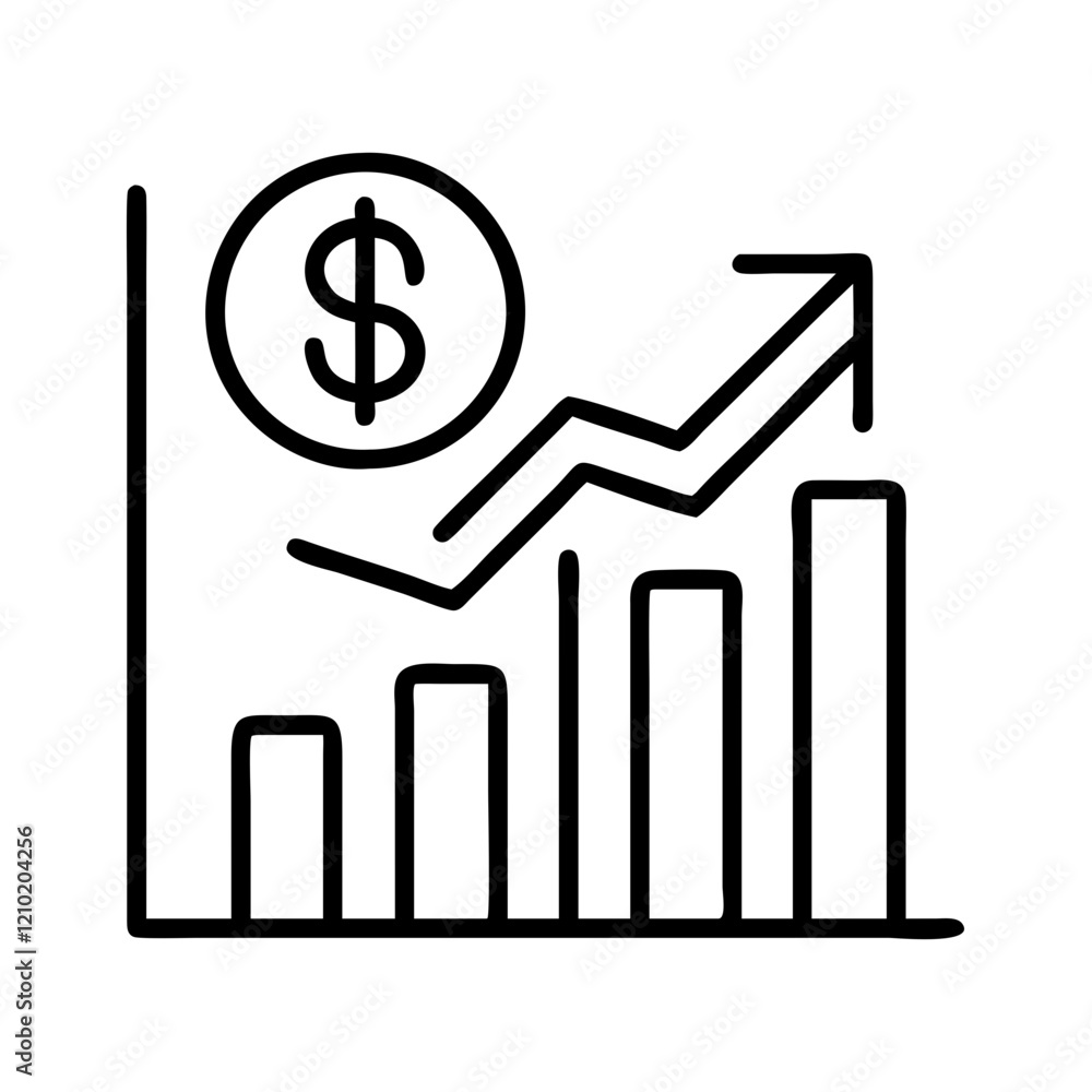 economic growth projections icon, economic growth projections line art - simple line art of economic growth projections, perfect for economic growth projections logos and icons economic growth projections icon, economic growth projections line art - simple line art of economic growth projections, perfect for economic growth projections logos and icons